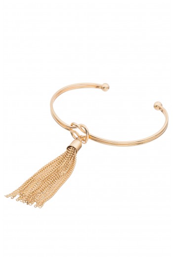 Chain tassel cuff